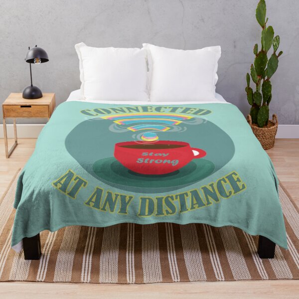 Item preview, Stay Connected At Any Distance- Stay Strong Wi-fi and Stay Strong Coffee designed and sold by EvaWolf.