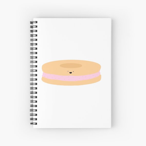 Strawberry Cream Cheese Bagel! Spiral Notebook