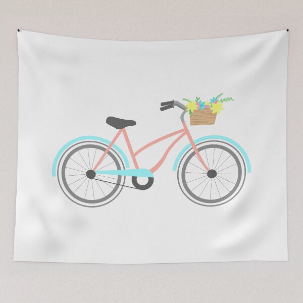 Item preview, Beachy Bike Flowers designed and sold by crazychameleon.