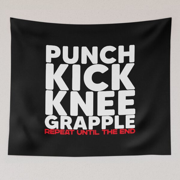 Item preview, Grappling Punch Knee Repeat until the end designed and sold by Nessshirts.