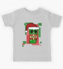 Minecraft Christmas Creeper Kids Tee