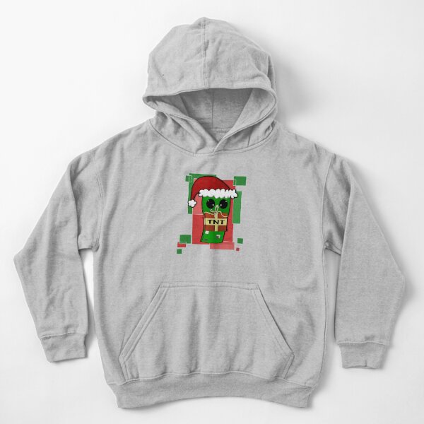 Minecraft Christmas Creeper Kids Pullover Hoodie