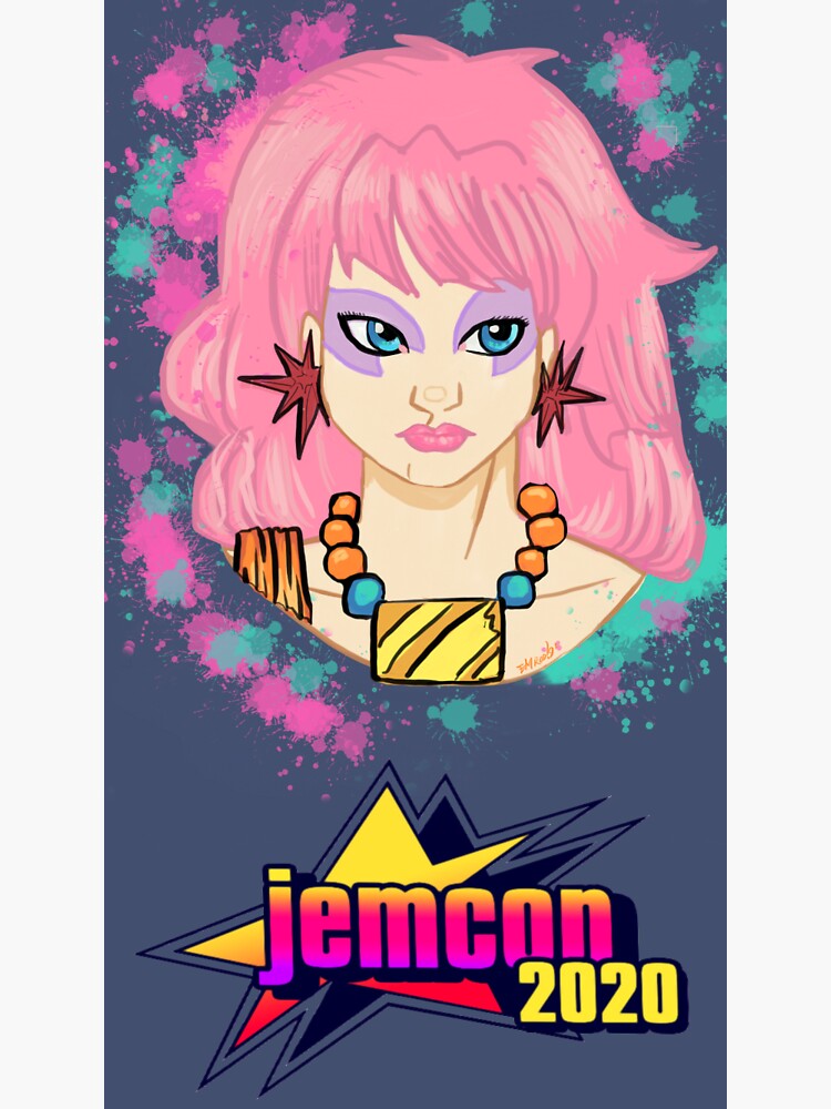 Thumbnail 3 of 3, Sticker, Digi Jem For JemCon 2020 Souvenir Art designed and sold by JemCon.