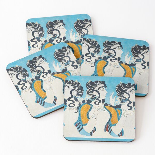 Item preview, Ladies in Blue - Minoan Fresco designed and sold by brushandframes.