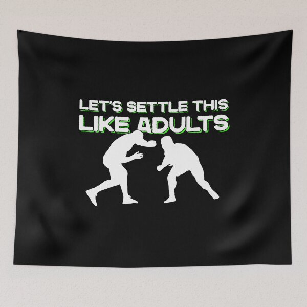 Item preview, Grappling gift idea Let's handle it like adults designed and sold by Nessshirts.