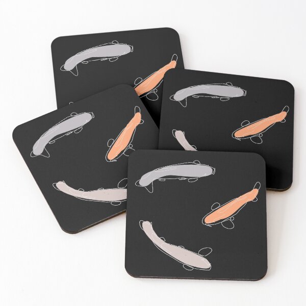 Item preview, Koi Fish Minimalistic Design (White Line ver) designed and sold by margidesign.