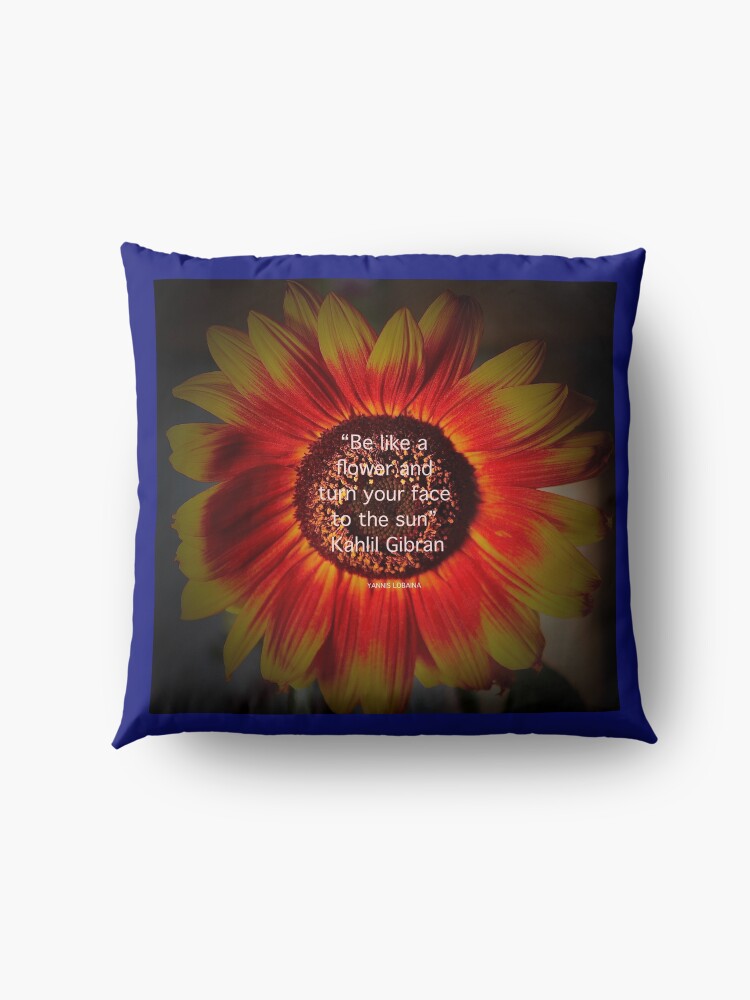 Alternate view of Be a sunflower By Yannis Lobaina Floor Pillow