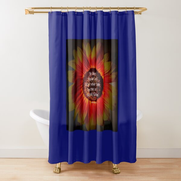 Be a sunflower By Yannis Lobaina Shower Curtain