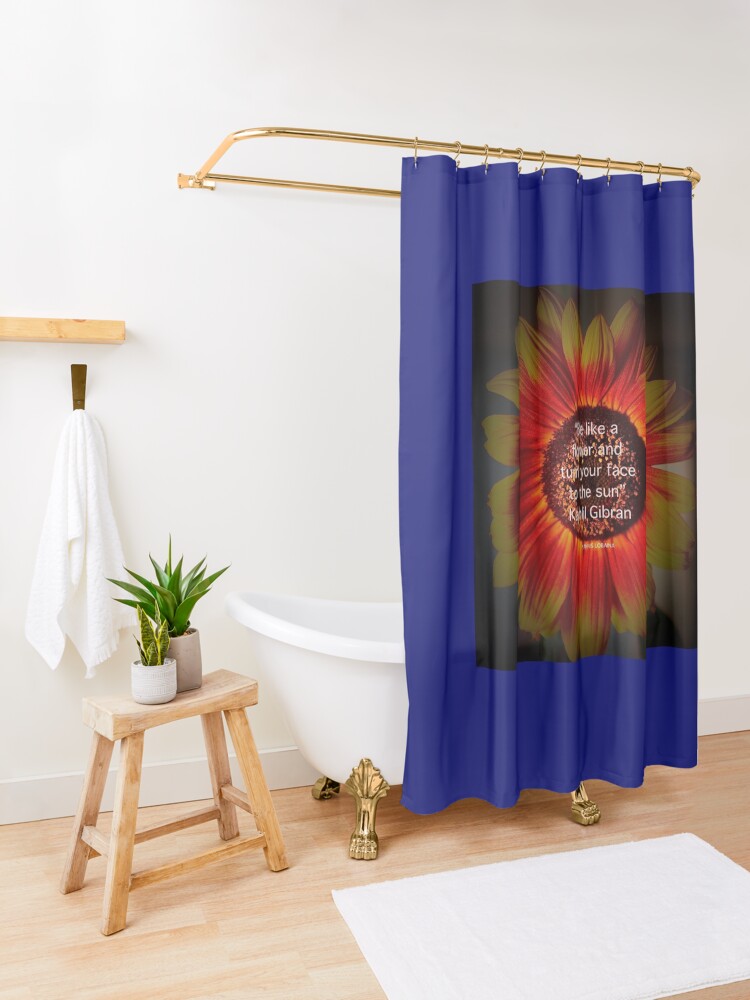 Alternate view of Be a sunflower By Yannis Lobaina Shower Curtain