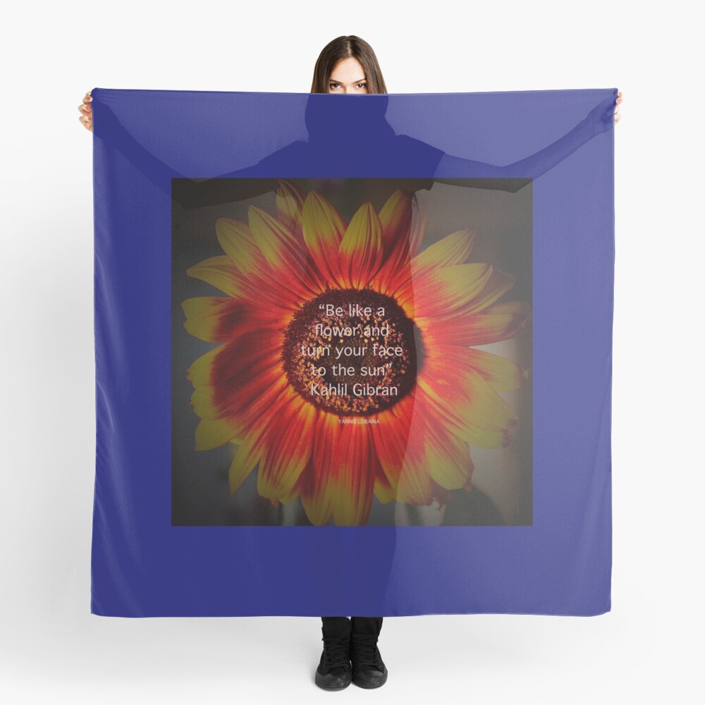 Be a sunflower By Yannis Lobaina Scarf