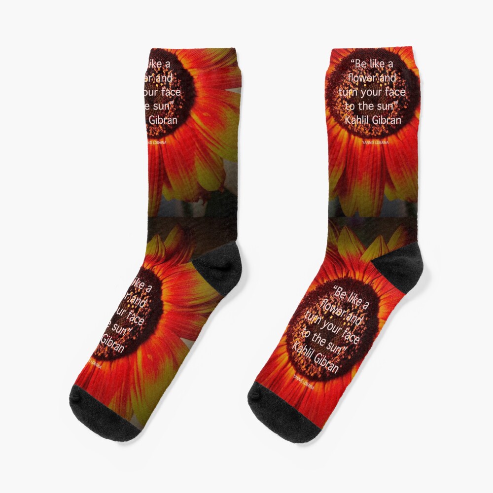 Be a sunflower By Yannis Lobaina Socks