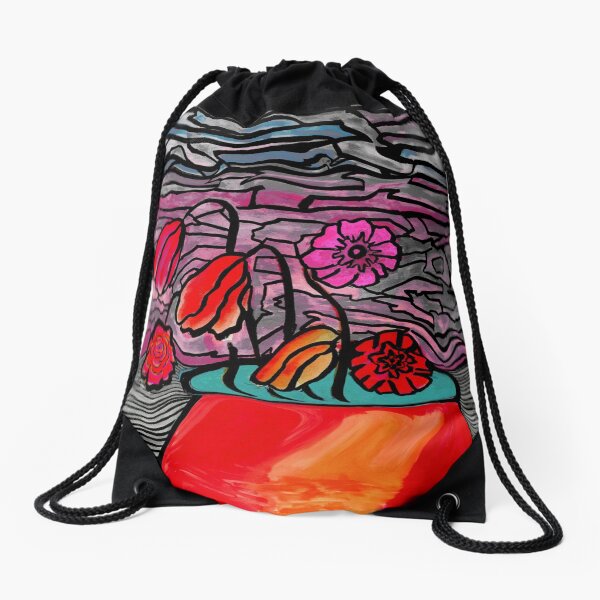 Flower Pot Quarantine 2020 Drawstring Bag