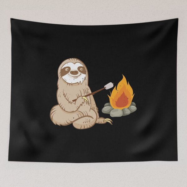 Item preview, Sloth, Campfire, Marshmallow designed and sold by EstelleStar.