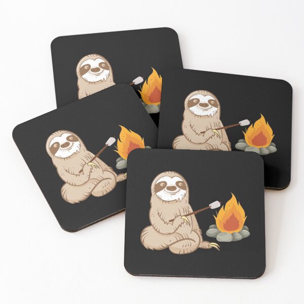 Item preview, Sloth, Campfire, Marshmallow designed and sold by EstelleStar.