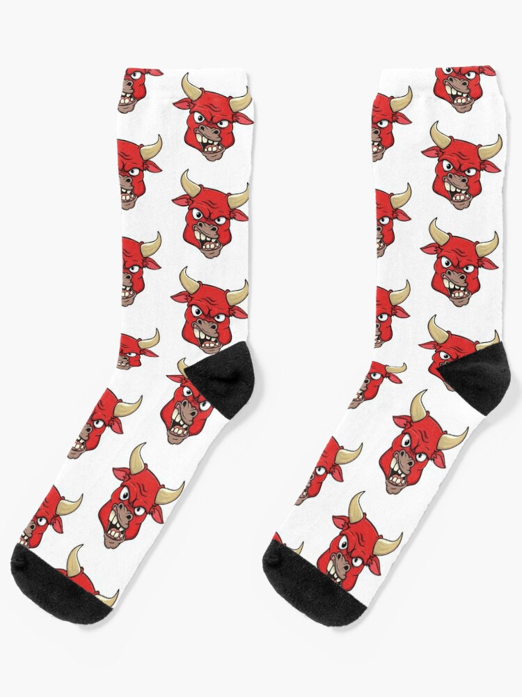 Vælg Krydderi atom red bull head" Socks for Sale by kotart72 | Redbubble