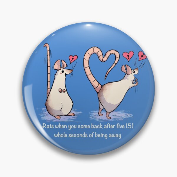 Item preview, Rat love for dark shirts designed and sold by WhisperWillYou.