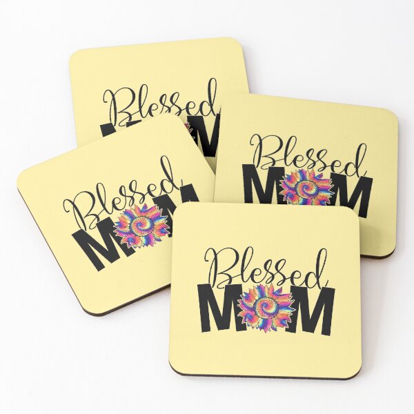 Item preview, Blessed Mom Tie Dye Sunflower designed and sold by WildHoneyDesign.