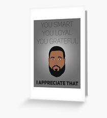 Dj Khaled Greeting Card