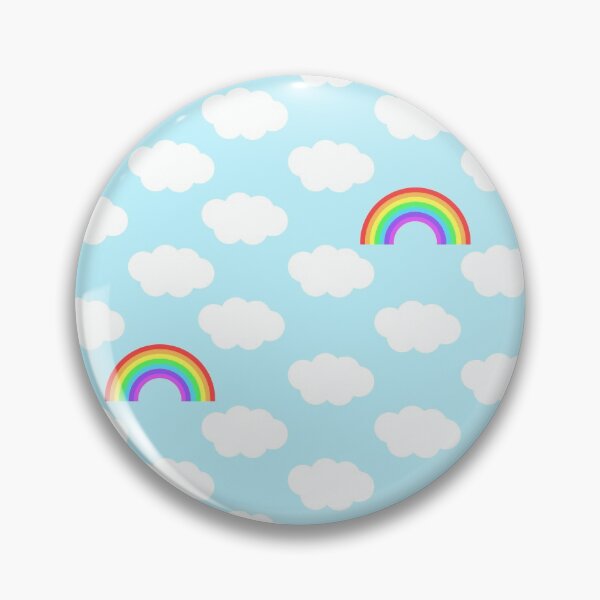 Item preview, Clouds and Rainbows Blue Sky Pattern designed and sold by tabbygun.