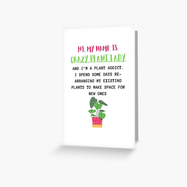 Plantaholic Shirt, I Am A Plantaholic On The Road To Recovery Shirt, Plant Lover Shirt, Funny Gardening Gift, Plant Lady, Gardener Shirt Greeting Card