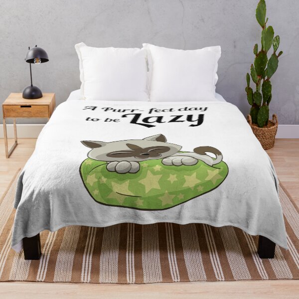 Item preview, A Purr-Fect Day To Be Lazy, With Sleeping Kitty Cat designed and sold by 4AllTimes.