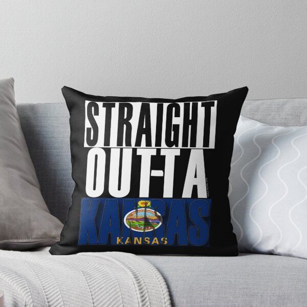 Item preview, Straight Outta Kansas Flag by Merch Creation Studio designed and sold by MerchCStudio.
