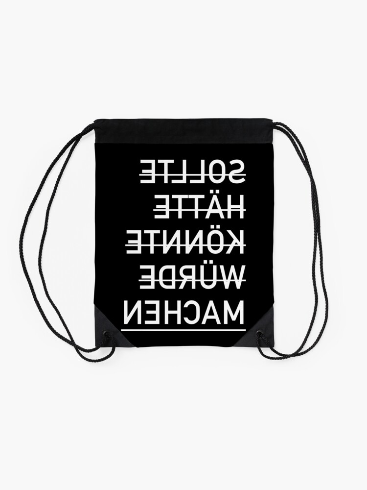Alternate view of Should have could make funny sayings Drawstring Bag