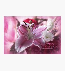 Valentine in Pink Fotodruck