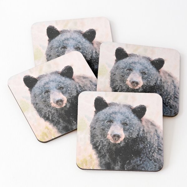 Item preview, Black Bear Watercolor Painting designed and sold by littrellart.