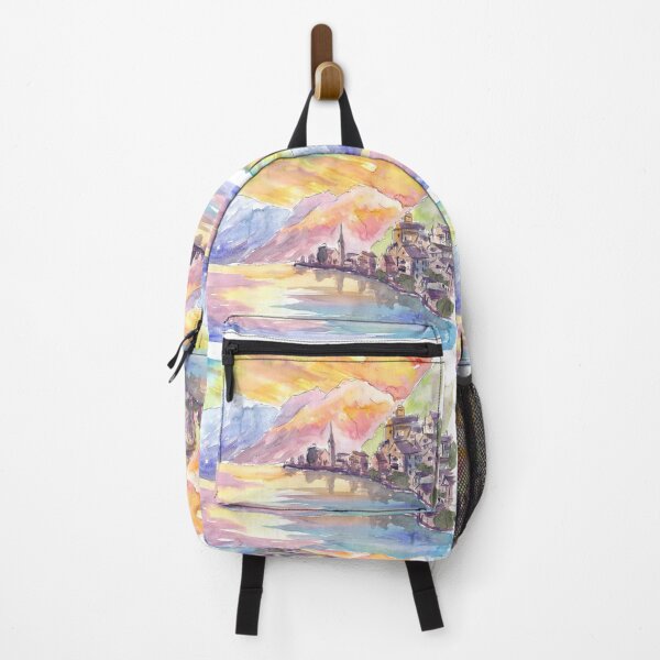 Item preview, Hallstatt Austria Golden Mountain Sunset and Lake designed and sold by artshop77.