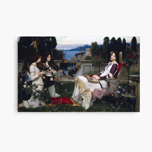 Saint Cecilia - John William Waterhouse - 1895 Canvas Print