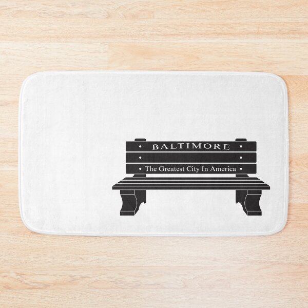 Item preview, Baltimore Bus Stop Bench, The Greatest City in America, Charm City designed and sold by PillowAndBehold.