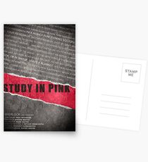 A Study in Pink fan poster Postcards