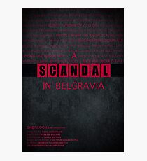 A Scandal in Belgravia fan poster Photographic Print
