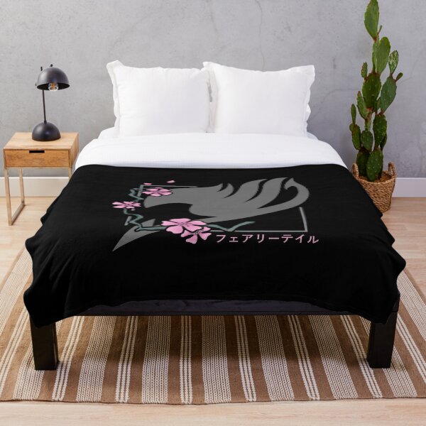 Fairy Tail Cherry Blossoms Throw Blanket