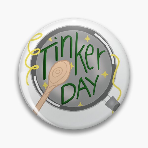 Item preview, Tinker Day Frying Pan and Wooden Spoon designed and sold by 24hourlibrary.