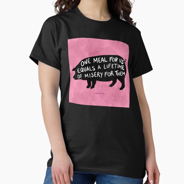 Vista previa del artículo con la obra «Detener la crueldad animal», diseñado y vendido por vegansfacts.
