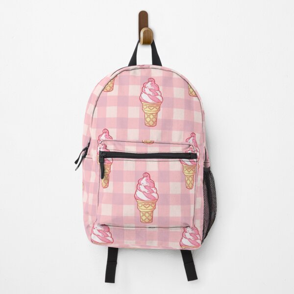 Vista previa del artículo con la obra «Impresión de cono de helado de fresa», diseñado y vendido por opiumpansy.