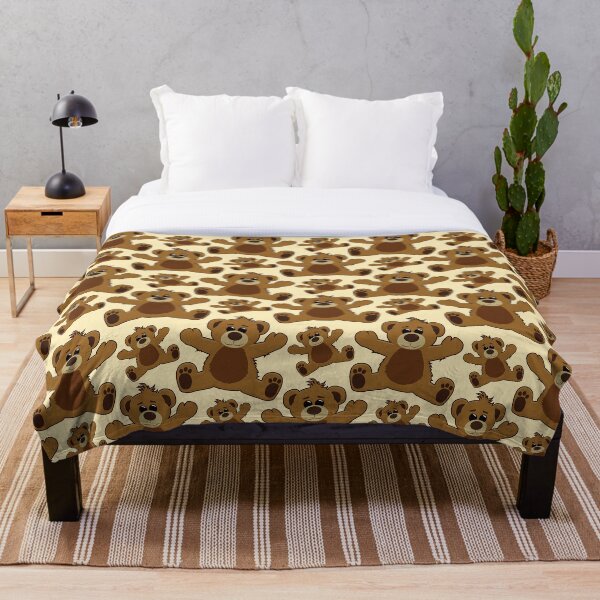 "Teddy Bear" Throw Blanket for Sale by FredzArt Redbubble