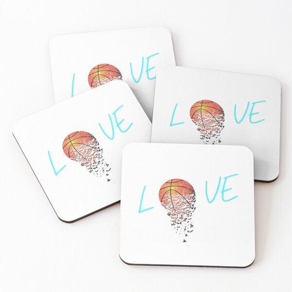 Item preview, Faded Basketball Love (Aqua) designed and sold by 2HShop.
