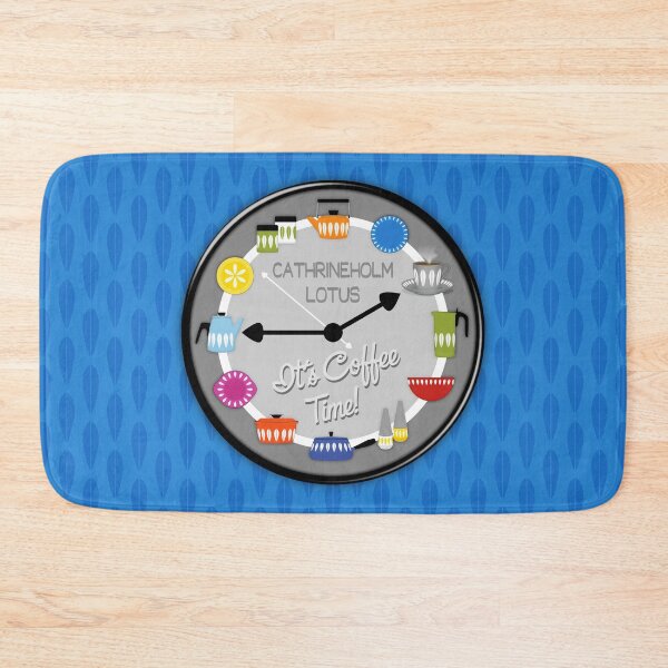 Item preview, Cathrineholm Colorful Kitchen Clock // It's Coffee Time Quote designed and sold by Elsy's Art.
