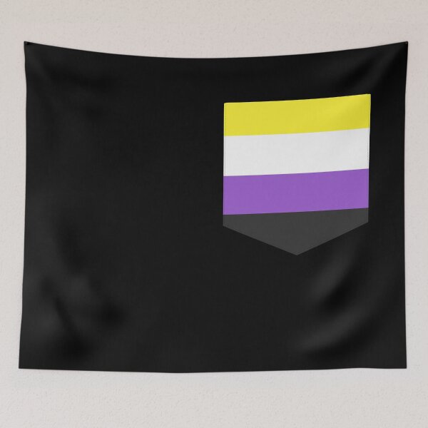 Item preview, Non-binary Pride Faux Pocket designed and sold by SimplyPride.