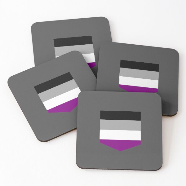 Item preview, Asexual Pride Faux Pocket designed and sold by SimplyPride.