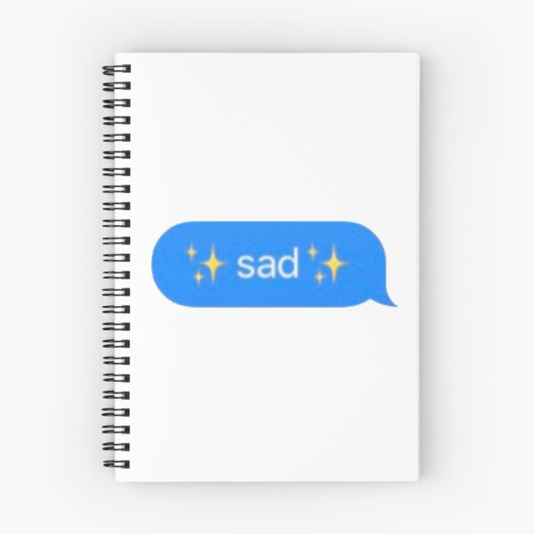 Item preview, sad with sparkles text  designed and sold by KaylaH22.