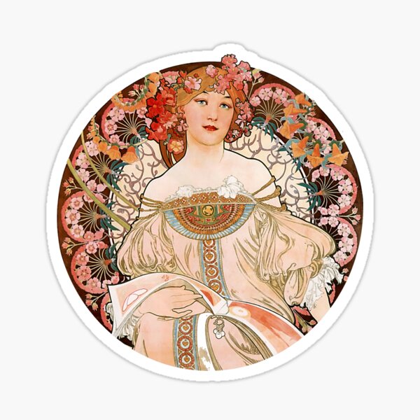Alphonse Mucha: Art Nouveau Beauty Sticker