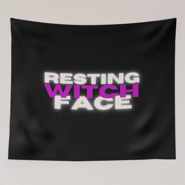 Item preview, Resting Witch Face designed and sold by AliCaliDesigns.