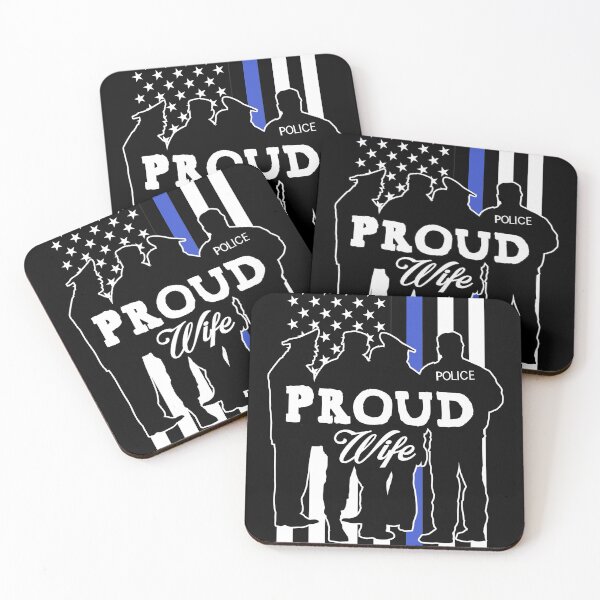 Item preview, Blue Line Heart design Wife of Police Proud USA design designed and sold by Lisbob.
