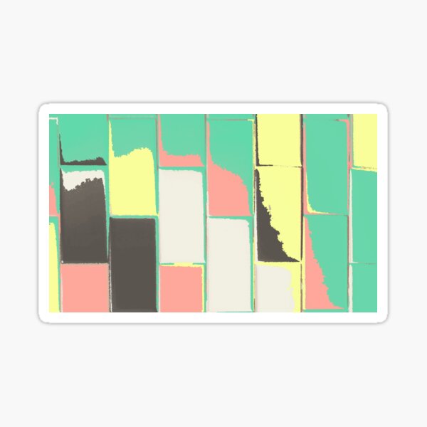 Patterned Tile - Retro Palette Sticker