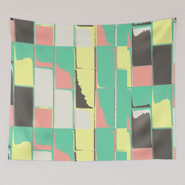 Item preview, Patterned Tile - Retro Palette designed and sold by gallantgiraffe.