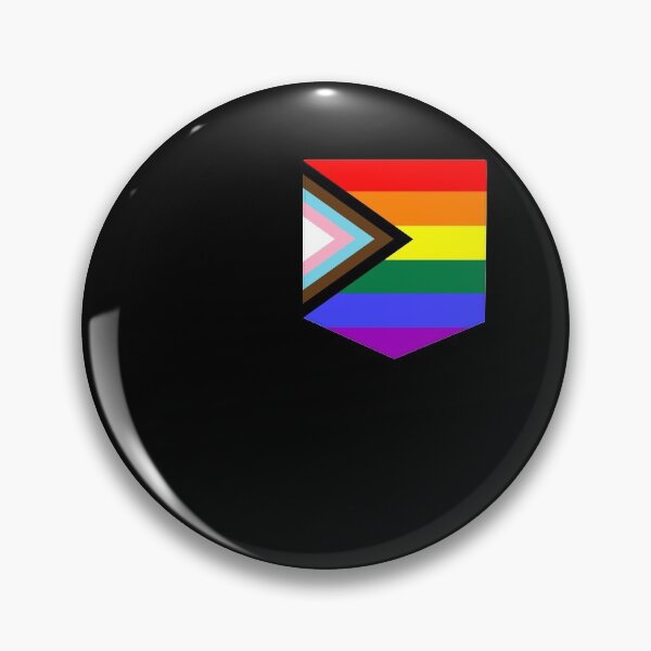 Item preview, Progress Pride Faux Pocket designed and sold by SimplyPride.